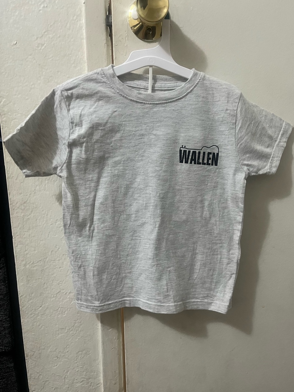 Morgan Wallen Kids' Short Sleeve T-Shirt in Light Gray - boys 5T